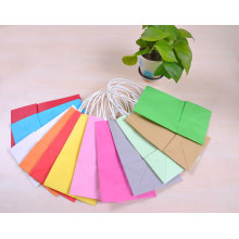 Different Colors Cheap Custom Kraft Paper Bag